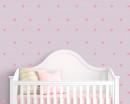 Heart Pattern Wall Decal Nursery Modern Vinyl Sticker